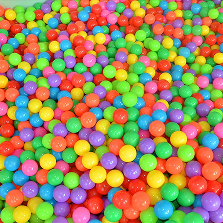 

100Pcs Colorful Ball Ocean Balls Soft Plastic Ocean Ball Baby Kid Swim Pit Toy High Quality S7JN