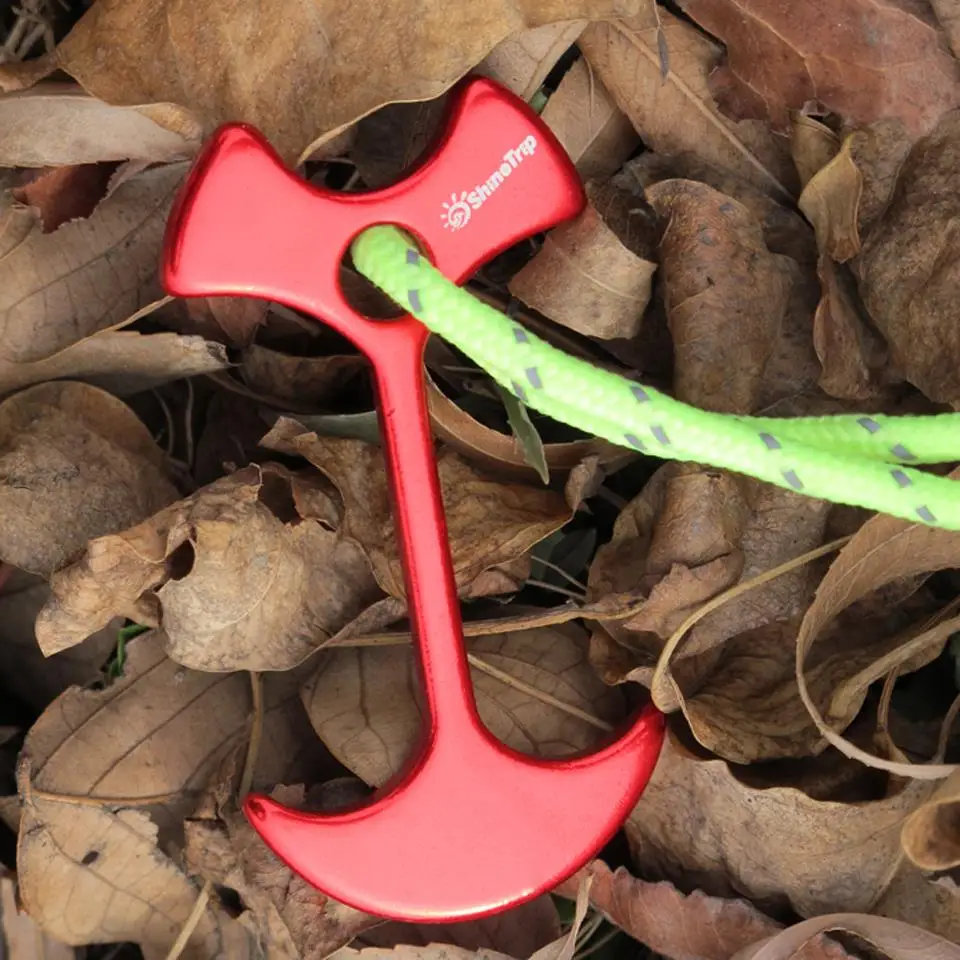 4pcs Floor Nail Carpas Fiestas Wedding Tent Peg Path Deck Camp Wind Rope Anchor Chains Linked Herringbone Nails Outdoor Tool - Image 4