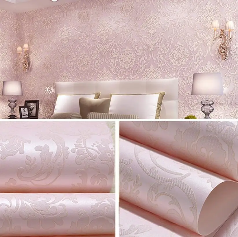 Beibehang 53X300 см европейские тисненые Дамасские самоклеющиеся обои для стен 3D обои для гостиной украшения спальни