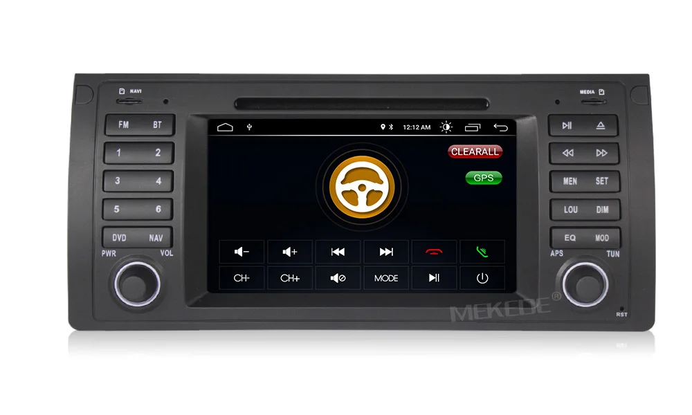 Perfect MEKEDE Android 8.11024X600 QuadCore 1Din 7inch Car DVD for BMW E39 E53 X5 Car dvd gps DAB E39 E53 X5 with WIFI Navi CAN-BUS 11
