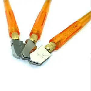 Yellow Practical Design Glass Cutter Cutting Range 2-5mm/ Glass Cutting Tool with Plastic Handle