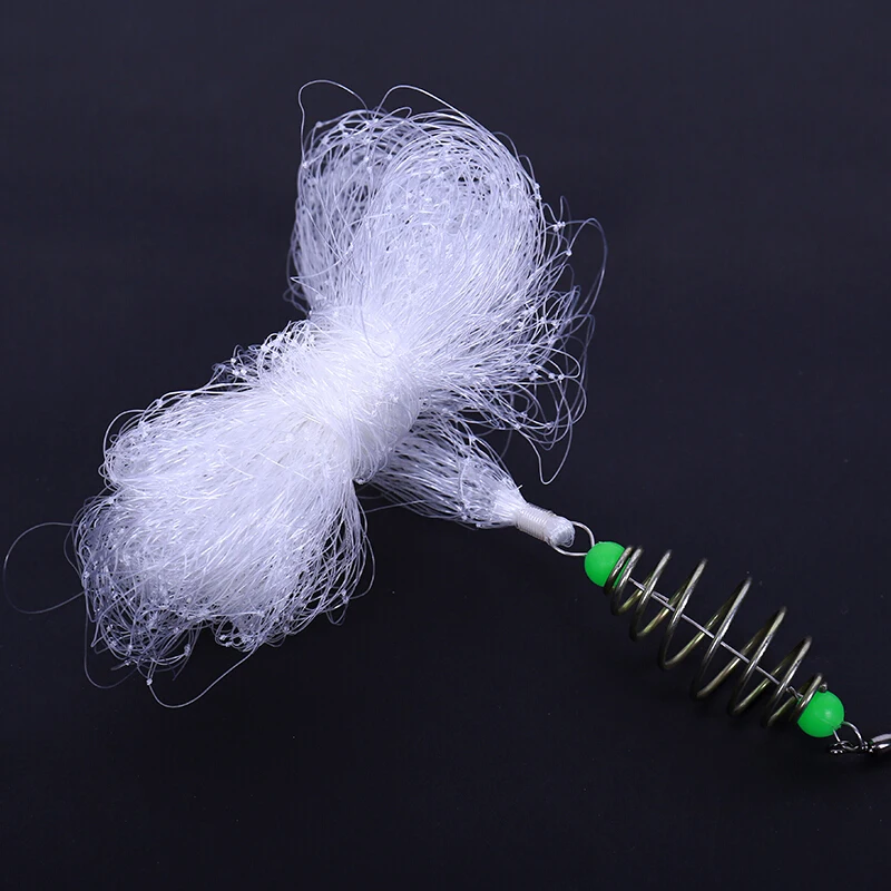 Durable Copper Spring Shoal Fishing Net Luminous Beads Mesh Net Night Fishing Tackle 4pc/lot fishing net