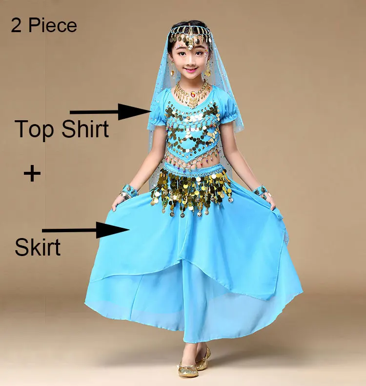 Детский костюм для танца живота для девочек, детские индийские танцевальные костюмы для девочек, детские костюмы для выступлений, для девочек, для танца живота, для девочек, для египетских танцев