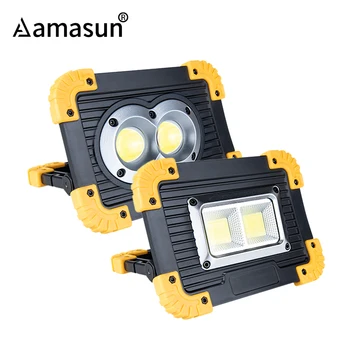 

20W COB Work Light Portable Spotlight LED Focus Rechargeable 4 Mode Outdoor Lantern Searchlight Flashlight Camping Work Lamp