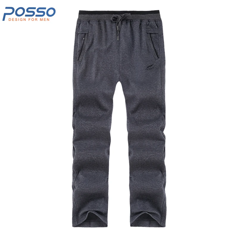 SweatPants Men 2018 Autumn New Arrival Solid Full Length Fashion Elastic Cotton Casual Loose Pants Tracksuit Running Sport | Мужская