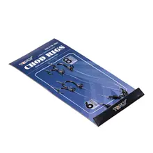 4 шт. Готовое оборудование для ловли карпа Chod Rigs крюк звенья Размер 6 8 для карпа аксессуары