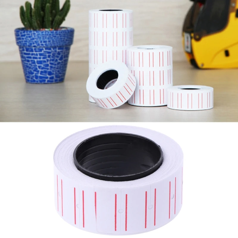 

Promotional One Roll 5000pcs White Adhesive Price Labels Paper Tag Mark Sticker For MX-5500 Price Gun Labeller