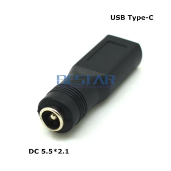 

5V DC 5.5*2.1 Power Jack To USB 3.1 Type-C USB-C Type c Female DC 5.5x2.1 5.5 x 2.1 mm Power Connector Adapter