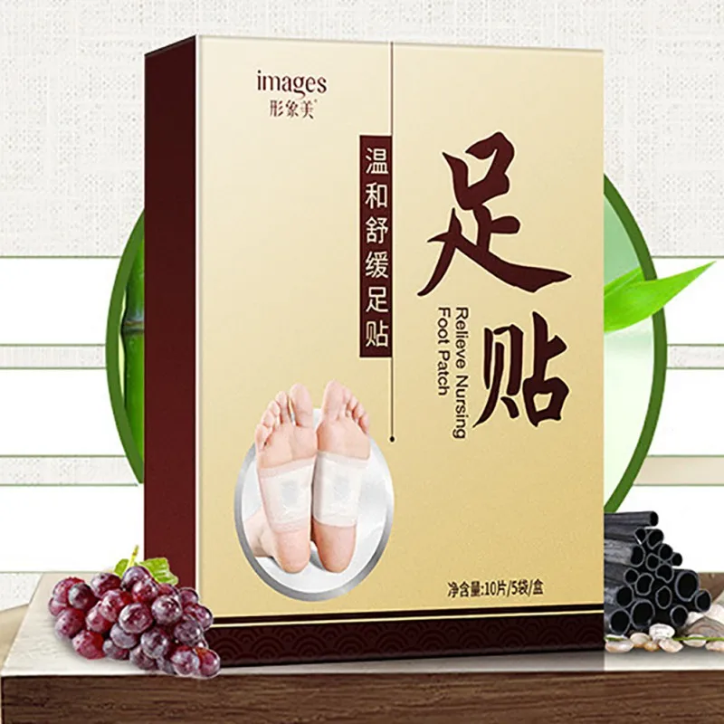 

10 Pcs Foot Skin Care Exfoliating Remove Fatigue Toxin Improve Sleep Bamboo Vinegar Foot Patch
