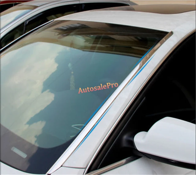 Stainless Front Side Windshield Glass strip cover trim 2pcs for Audi Q5