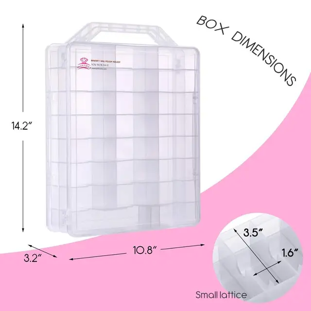 48 Bottle Nail Polish Case: Portable, Adjustable - Image 6