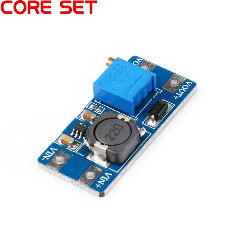 

2A DC 2-24V To 5V 9V 12V 28V Adjustable Step Up Power Apply Module MT3608 Booster Power Module for Arduino
