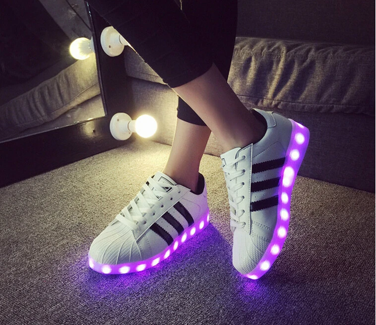 adidas superstar led shoes