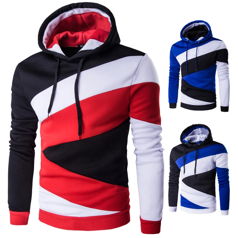 Ceny 2018 bluzy męskie męskie Hip Hop męskie marki bluza z kapturem kolor bluza ze szwami mężczyźni Slim Fit mężczyźni Hoody XXL E5RV