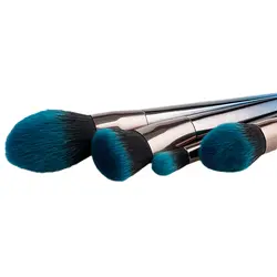 4 шт смешанные голубой набор кистей для макияжа eye shadow brush set Смешанные теней для глаз Фонд Румяна Красота кисти для макияжа