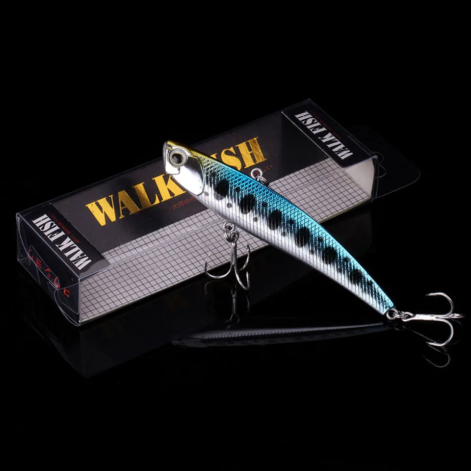 

WALK FISH 9.5cm 25.4g Sinking Vibration Fishing Lure Hard Plastic Artificial VIB Winter Ice Fishing Pike Bait Tackle Isca Peche