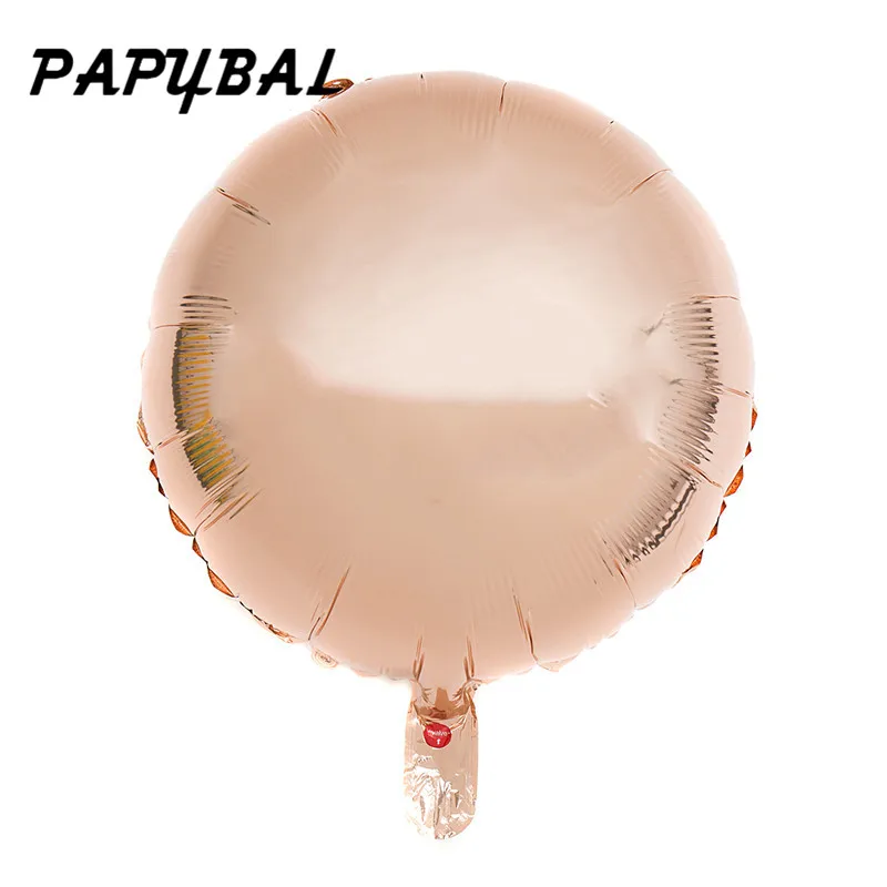 10 шт. 18 дюймов вечерние чисто красный розовый круглой формы шар из фольги шарики для свадебного украшения с днем рождения надувные игрушки воздушный шар