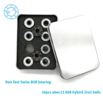 

8pcs Ceramic inline speed skate bearings 608 rs ABEC11 FreeLine Skate bearing inline roller skate wheels bearings DriftBoard
