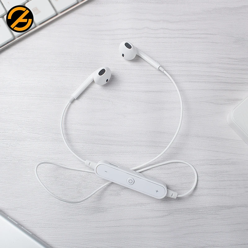 Беспроводные Bluetooth наушники V4.2 спортивные басовые шейные вкладыши с микрофоном