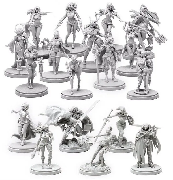 

Pinup Collection (18 girls Miniature) Resin Model kit Free Shipping