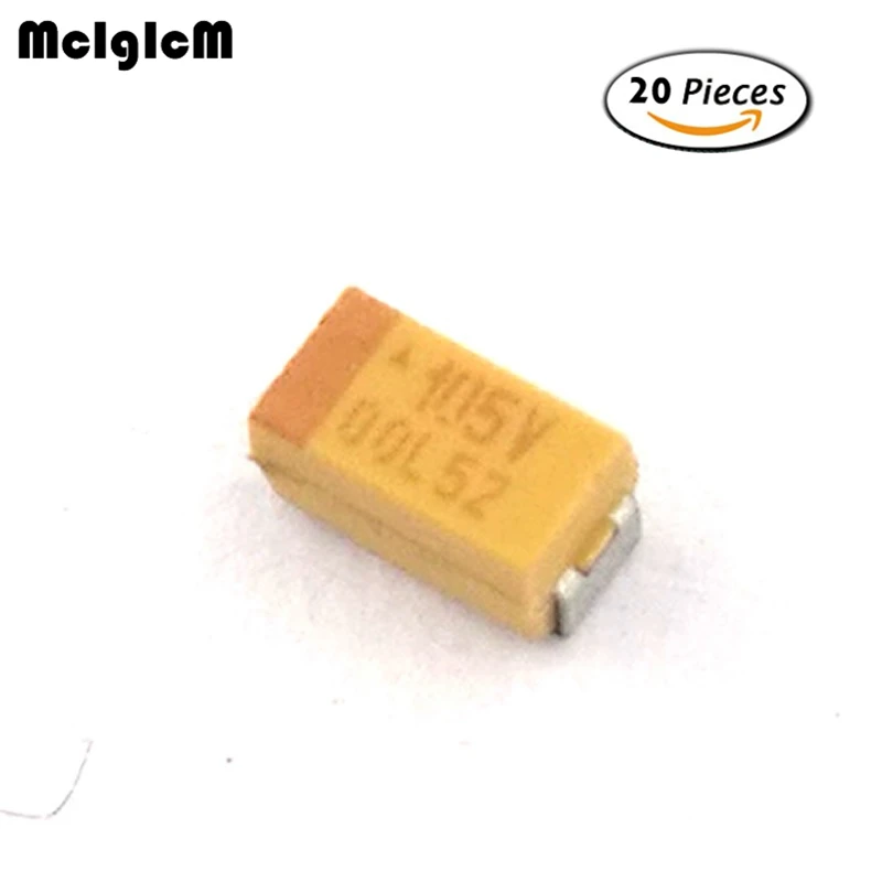 MCIGICM 20 штук 3216 1 мкФ 35 V наземный танталовый конденсатор