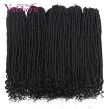 Синтетические косички для наращивания волос наращивание волос 20 прядей 18 ''богиня замки Faux locs