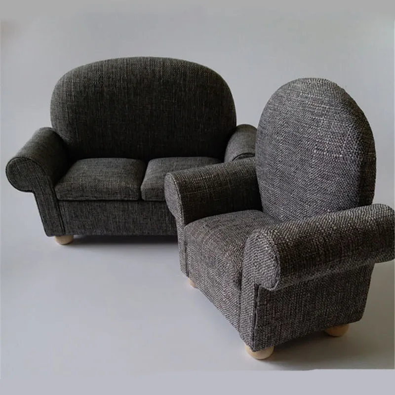 1-6-Miniature-black-soft-Sofa-for-30cm-dolls-kawaii-mini-double-sofa-dollhouse-Furniture-toy