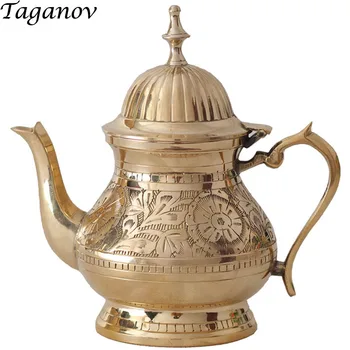 

Teaware Teapot Exquisite Boil Water Wine Chinese Tea Pot Copper milk Tea Kettle Without Coating Durable Better Than Glass Teapot