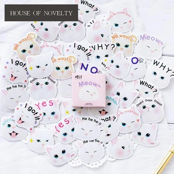 

So Cute Meow Cat Decorative Stickers Adhesive Stickers DIY Decoration Diary Stickers Box Package