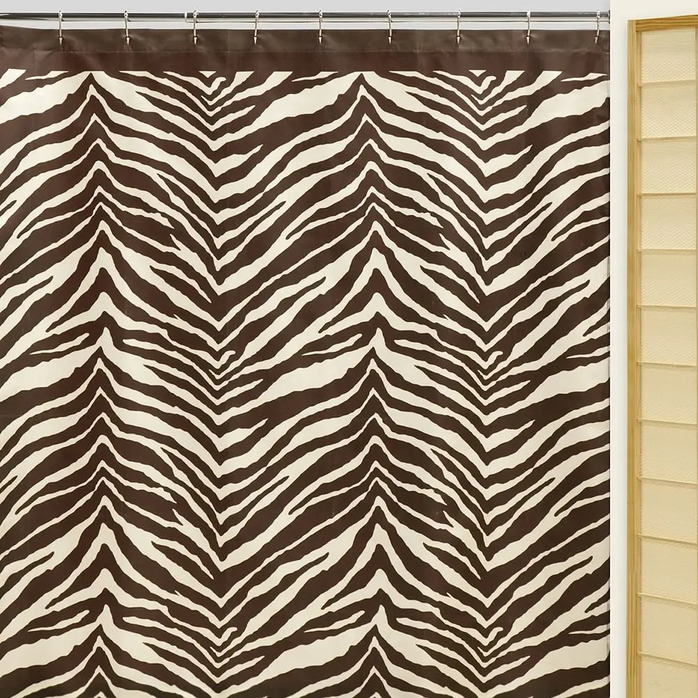 Zebra Shower Curtain,Mildew Resistant Polyester Fabric ,Print for