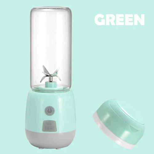 C-GREEN 450 мл USB портативный Перезаряжаемый блендер многофункциональная соковыжималка Мини соковыжималка для еды соевое молоко фруктовая пищевая Соковыжималка кухонный инструмент - Цвет: C-GREEN