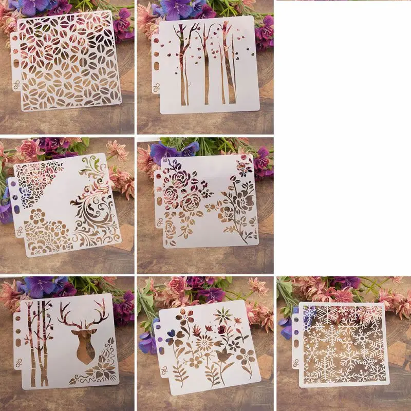 

Stencils Template Painting Scrapbooking Embossing Stamping Album Craft Card DIY