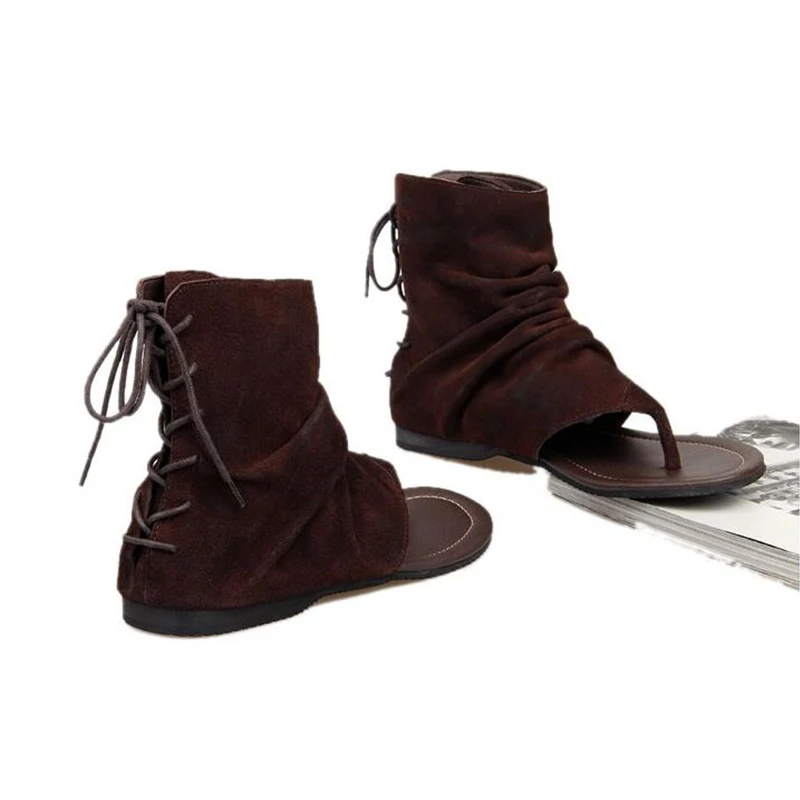 men's vintage lace up leather sandals