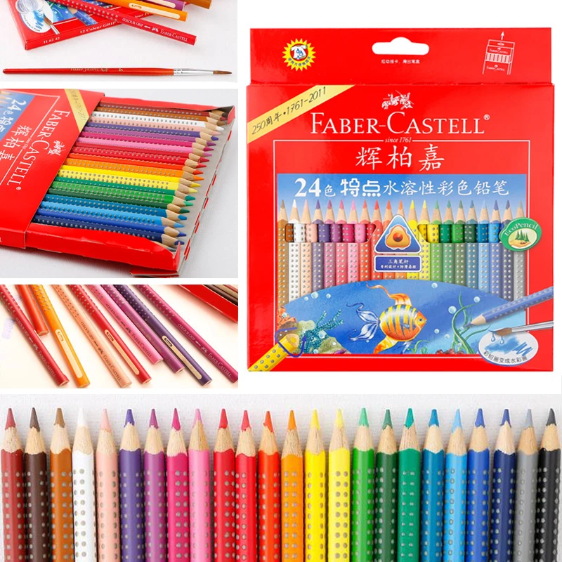 Faber-Castell Tin of 36 Colour GRIP 2001 pencils Assorted