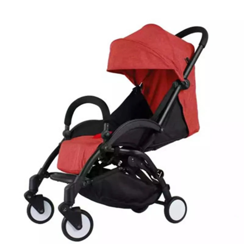 

2018 baby strollers ultra-lightweight folding can sit can lie high landscape umbrella baby trolley summer and winter