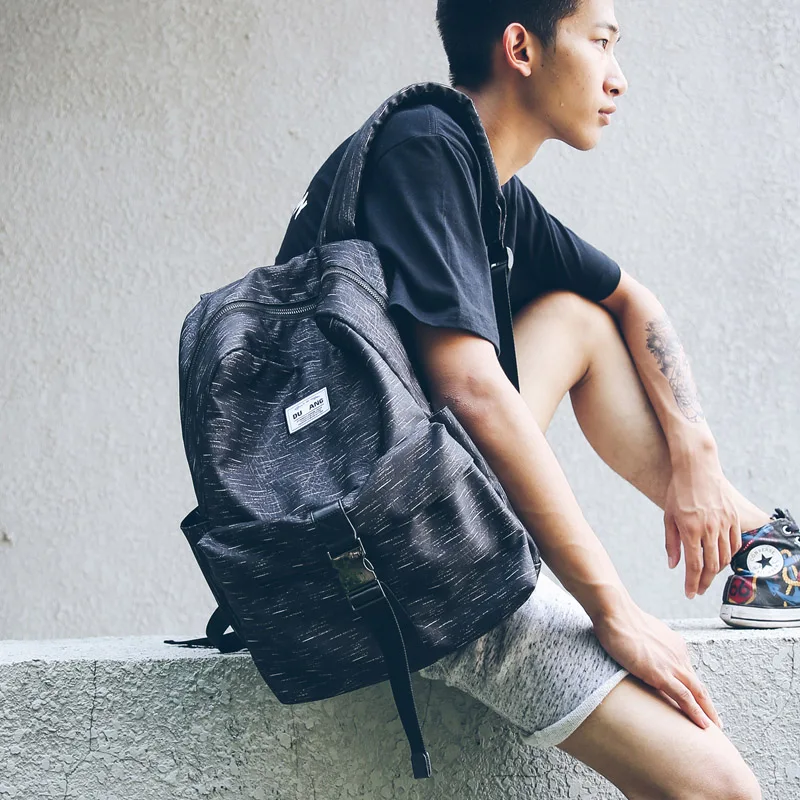 

Japanese Korean men's shoulder bag trend fashion student bag female bag computer bag couple backpack