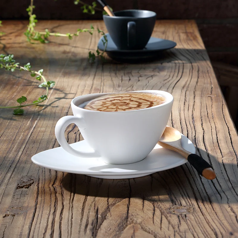 القهوة كأس كونتيننتال سحب زهرة الإبداعية شخصية المنزلية السيراميك أكواب الشاي بعد الظهر الصحن Coffeeware الحليب أباريق