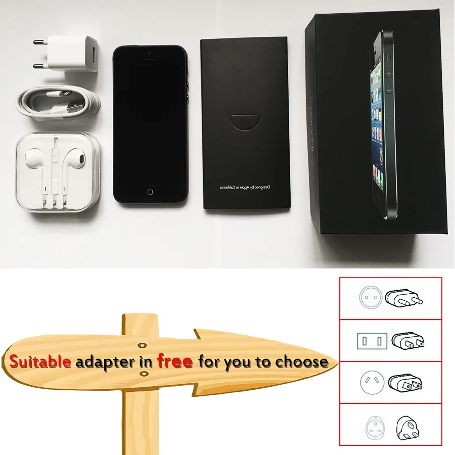 Original Apple iPhone 5 Unlocked cell phone 16&