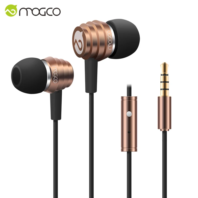 

MOGCO IE-M8 1.2M Copper Wire Earphone Noise Isolating Stereo Metal In-ear Earbuds Earpieces 3.5mm For iphone Samsung MP3/4/5 S7