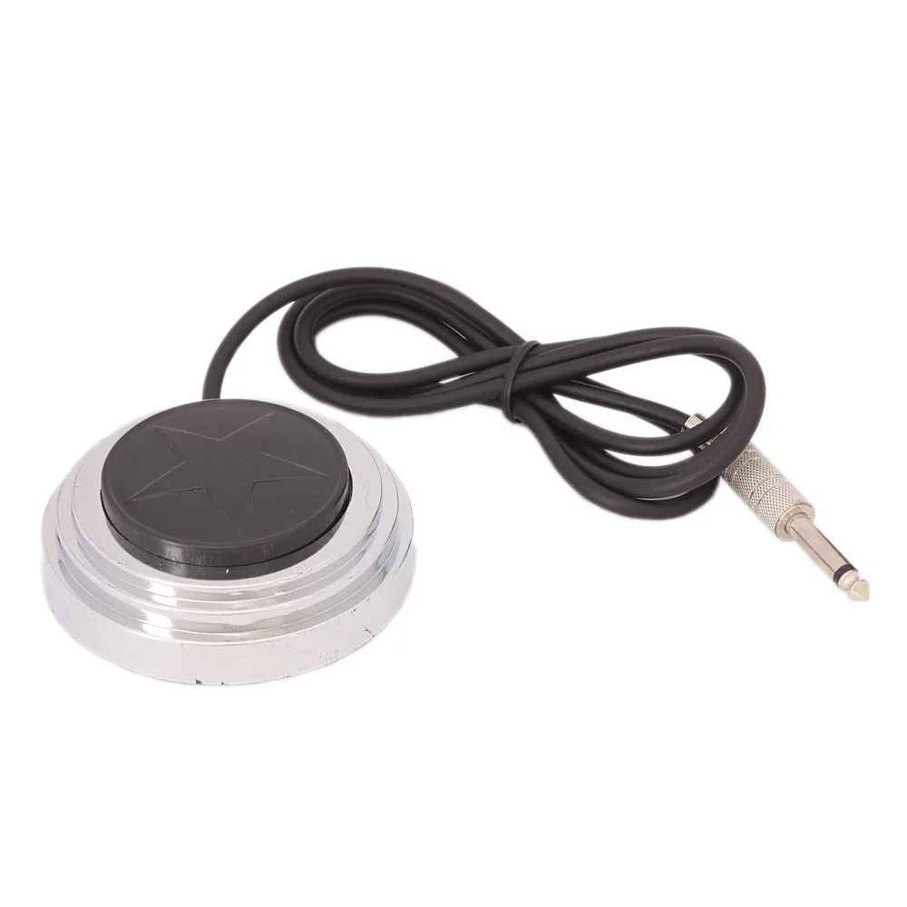 1 unids nuevo cinco estrellas ronda profesional tatuaje pie pedal interruptor de control para Fuentes de energía para tatuar fuente de alimentación tatuaje 1 unids nuevo cinco estrellas ronda profesional tatuaje pie pedal interruptor de control para Fuentes de energía para tatuar fuente de alimentación tatuaje