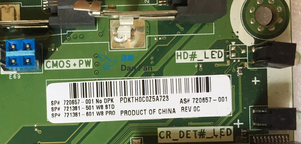 top motherboard for pc 720657-001 For HP Paviion 20 20-b323w AIO Motherboard 721381-501 ABBRZ-AB Mainboard 100%tested fully work mother board of computer