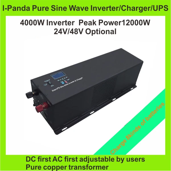 Homeuse 4000W 4KW air conditioner fridge inverter DC to AC 4000W UPS