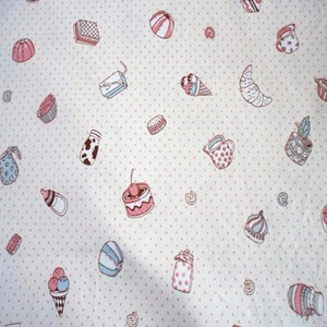 50x160 см сладкий красочный мультфильм торт Icecream конфеты печатных хлопок ткань детское хлопковое постельное бельё Подушка лоскутное ручной работы dec - Цвет: A