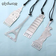 1 шт. Ретро лондонская Эйфелева башня Статуя Свободы Закладка канцелярские принадлежности для студентов подарок канцелярские принадлежности книга марка