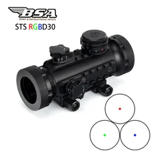 1X30 Rifescope боковая иллюминация снайперская Красная Зеленая синяя точка зрения с быстросъемным красным точечным креплением для охоты Air Soft