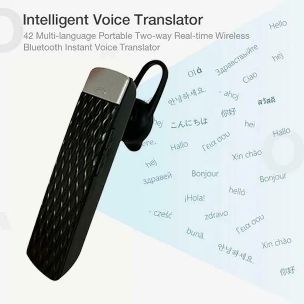 Смарт наушники для мгновенного перевода Bluetooth 5,0 гарнитура в ухо бизнес наушники 33 языка переводчик путешествия переводчик