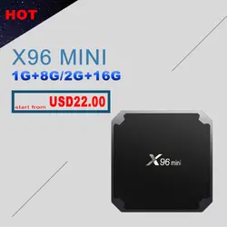 10 шт./лот X96 мини Smart tv BOX Android 7,1 OS 2 Гб 16 Гб Amlogic S905W четырехъядерный 2,4 ГГц WiFi 4 K телеприставка 1GB8GB X96mini плеер