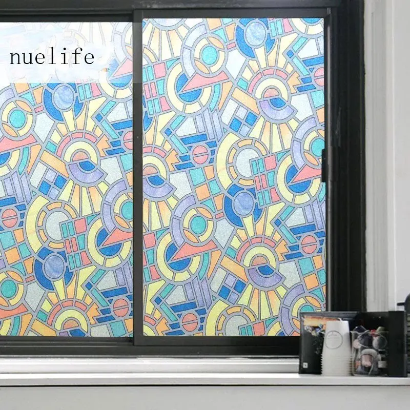 Film on glass window toning sticker privacy Stained Static Retro smart film glass Frosted PVC film Decorative vinyl width 90cm Film on glass window toning sticker privacy Stained Static Retro smart film glass Frosted PVC film Decorative vinyl width 90cm
