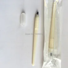 Горячая распродажа 10 шт. руководство одноразовые, для микрообработки дешевые пластиковые шариковая ручка с иглы 7/12/14/17/18U контактный Перманентный макияж вышивка наконечник