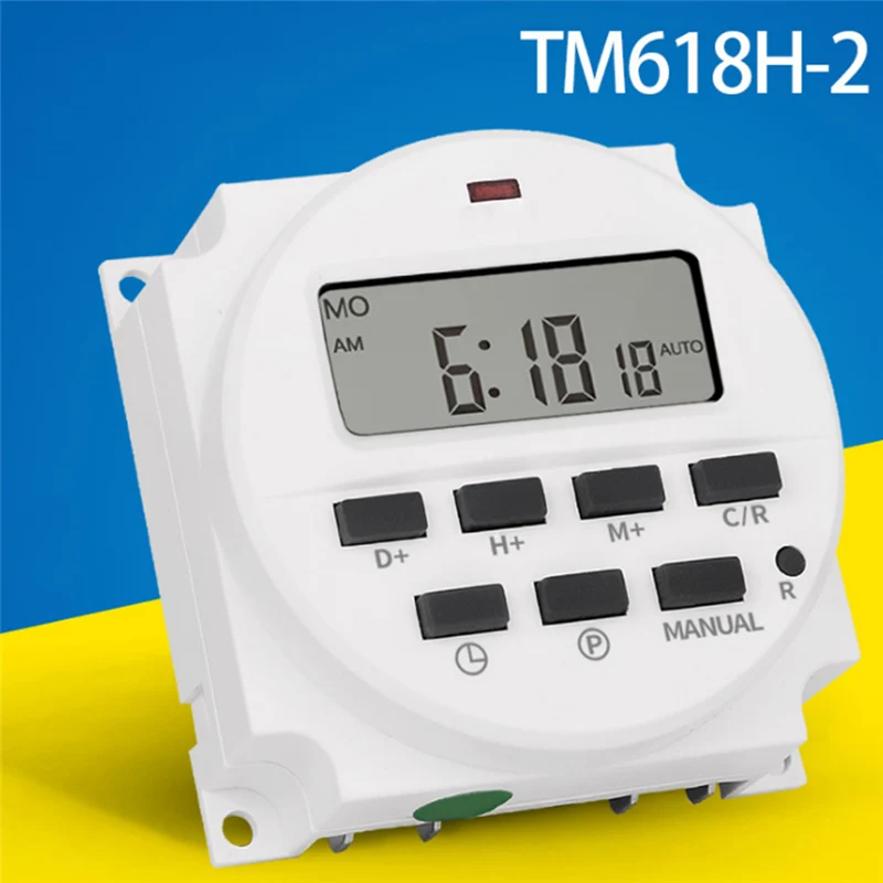 

Timer Switch12V DC Digital Timer Switch 7Days Programmable button Control Power Timer Switch With Rechargeable Battery